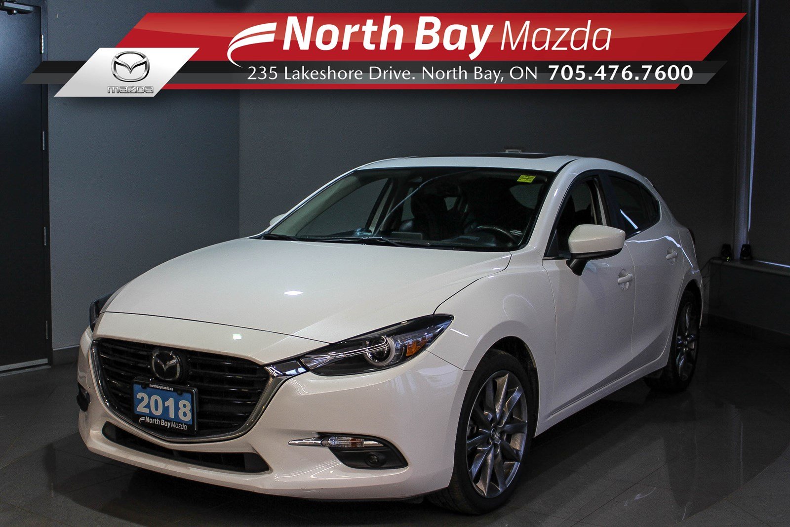 Pre Owned 2018 Mazda 3 Gt With Heated Seats Winter Tires Included Fwd Hatchback